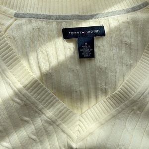 Cream Tommy Hilfiger sweater